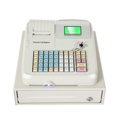 YaoTown 48 Keys Electronic Metal Cash Register & Reviews | Wayfair